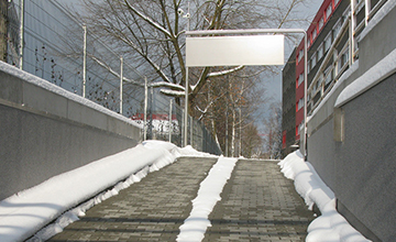 <b>山东滨州假日酒店门口坡道融雪项目</b>